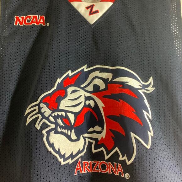 vintage Y2K 2000s NCAA ARIZONA WILDCATS BASKETBALL MIKE BIBBY #4 jersey tank top - Picture 3 of 7